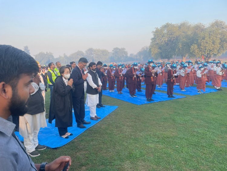 जीवन, मैं तुमको प्यार करता हूँ", इस भावुक ध्येय को लेकर दक्षिण कोरिया से 108 पावन भिक्खुओं का संघ भारत पधारा है