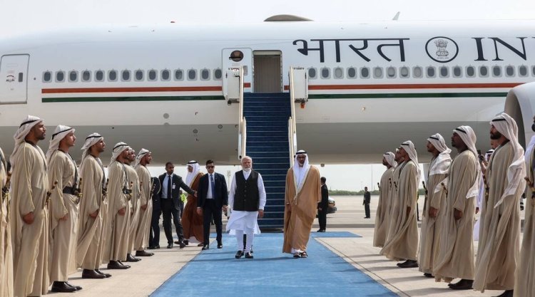 दो देशों की यात्रा के अंतिम चरण के लिए UAE पहुंचे पीएम मोदी; शीर्ष एजेंडे में ऊर्जा, खाद्य सुरक्षा, रक्षा